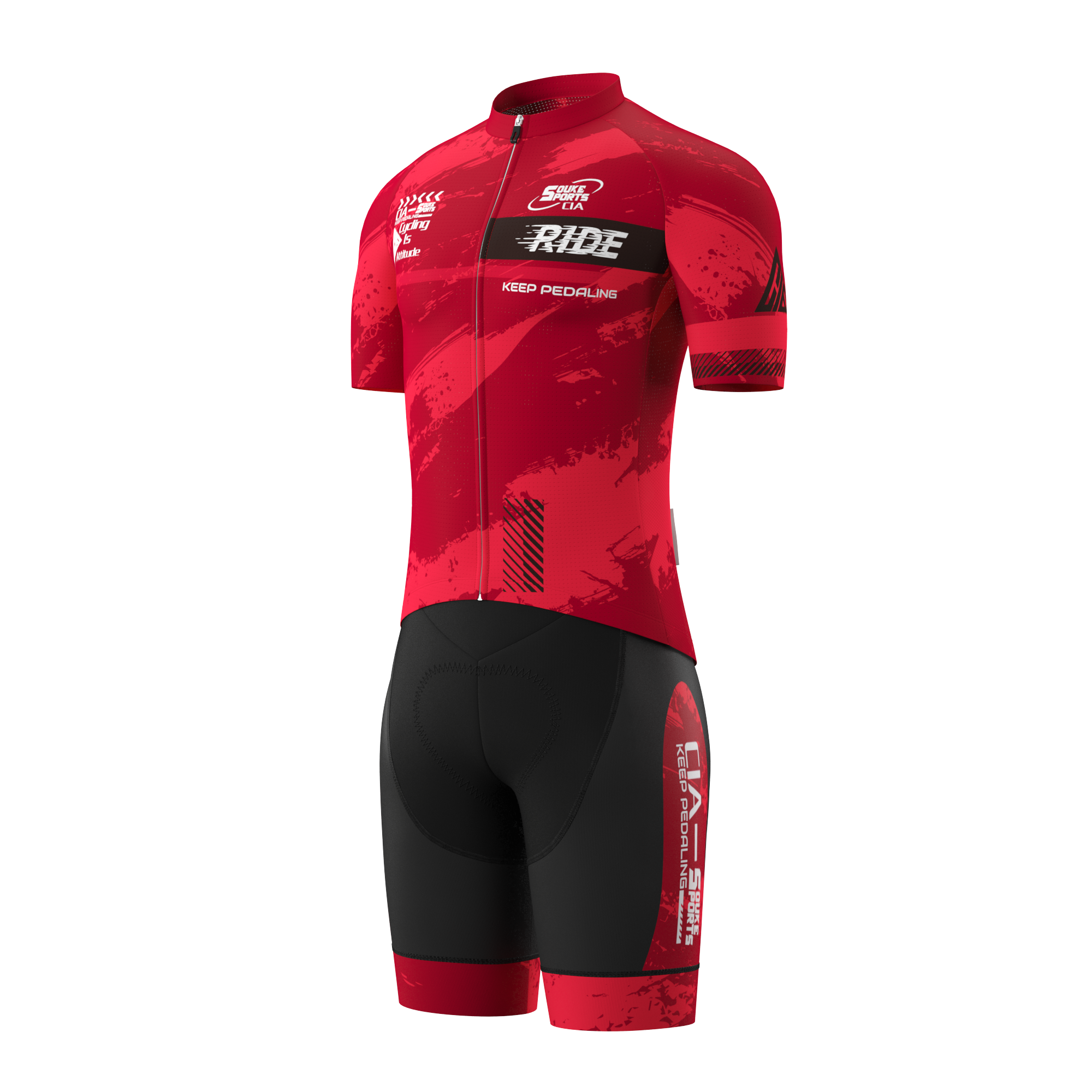 Unisex Cycling Suits Jersey+Bib Shorts+Accessories