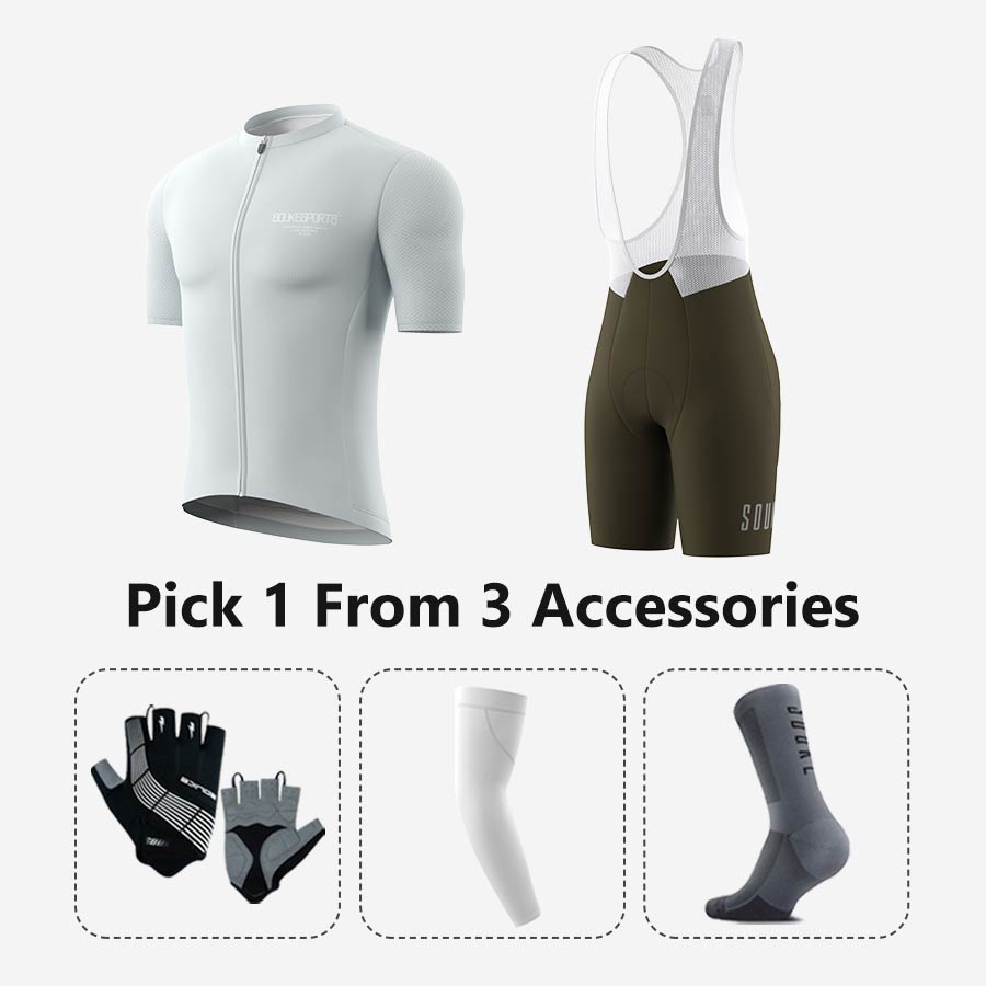 Jersey CS1168+ Bib Shorts BS1502 + Accessories - Souke Sports Cycling Set-Souke Sport 