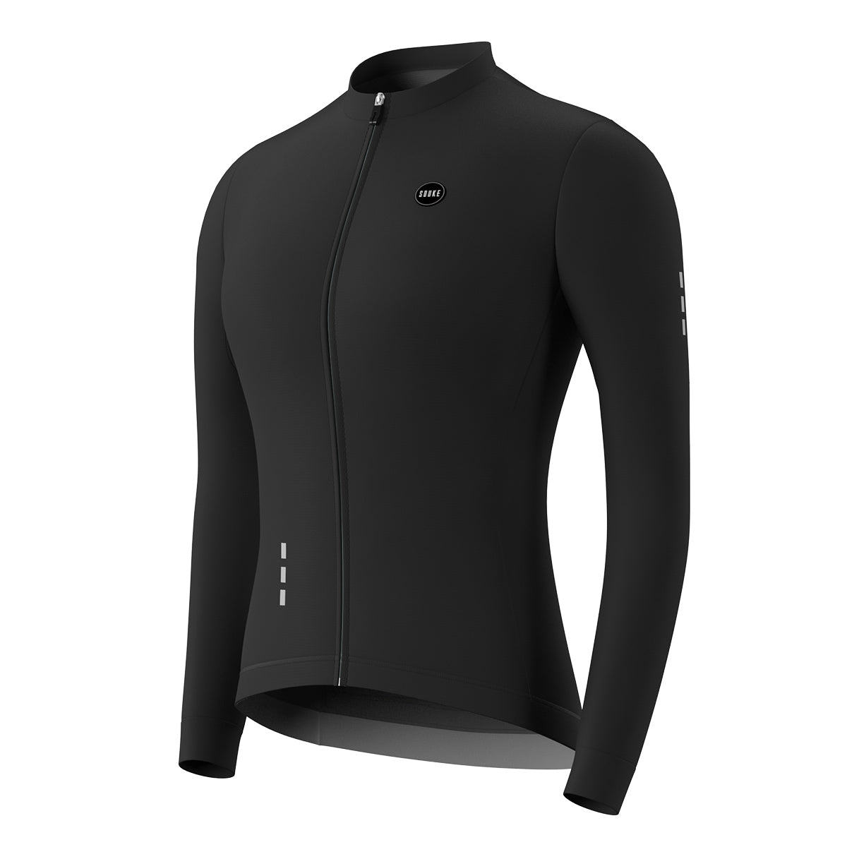 cycling long sleeve jersey, Black jersey,jersey for winter,Black long jersey for women,jersey for winter and autumn, cold weather jersey (6805618917489)