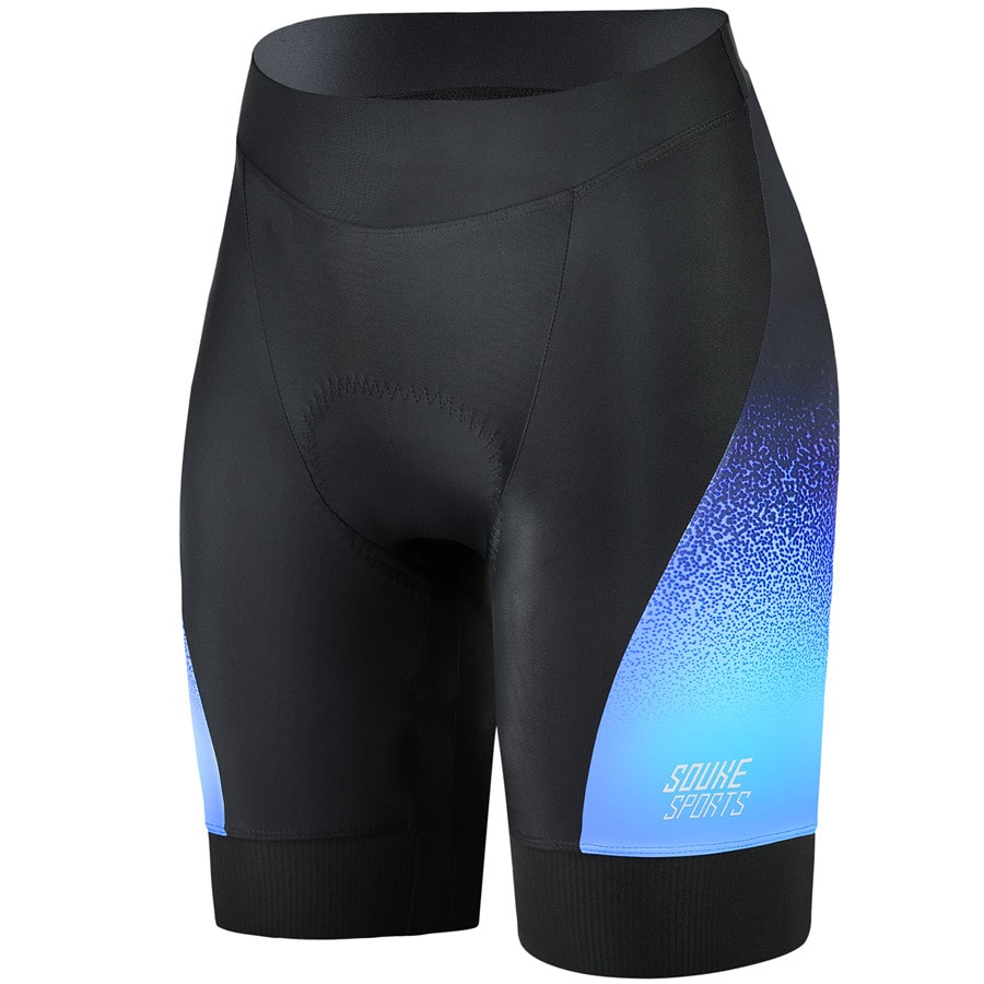 Souke Cycling Shorts Feminino 4D Poletonado com bolsos-PS0720-Blue