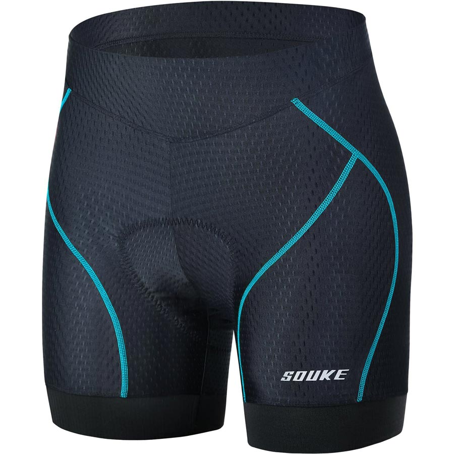 Souke 4D Padded Quick Dry Cycling Underwear for Women -PS6013-Blue