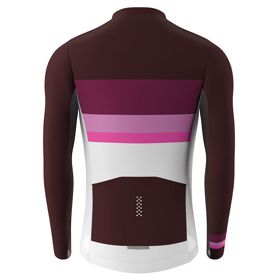 Souke, Souke Sports, CL1202, Men's Cycling Long Jersey, Men, Autumn or Winter, Quick Dry, Dark Red, Men's Tops. (6632563343473)