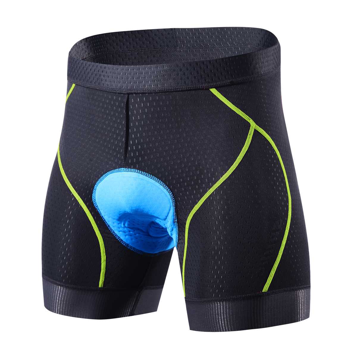 Souke Sports Men's Eco-Daily 4D Padded Bicycle Shorts-PS6018-Green (6544512254065)