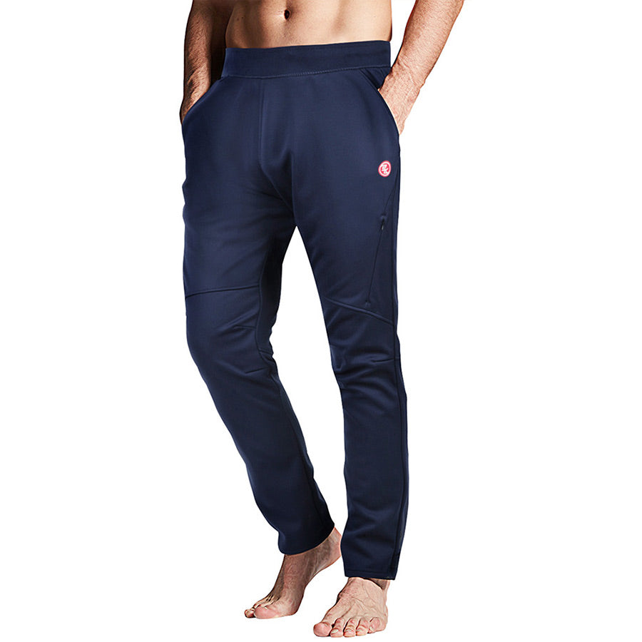 Men's Windproof Fleece Winter Hiking Running Cycling Pants-PL8060-Navy