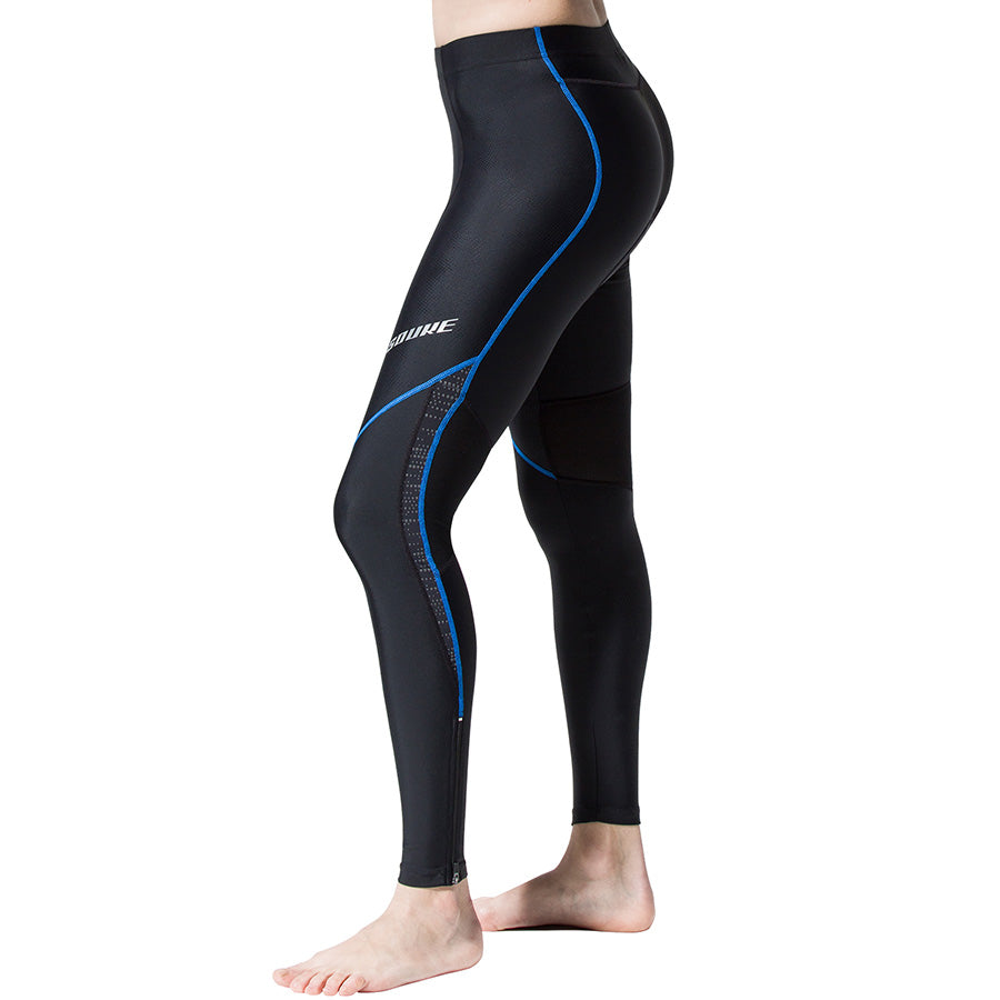Women's Bicycle Legging 4D Padded Road Bike Tights Breathable -PL8032-Blue