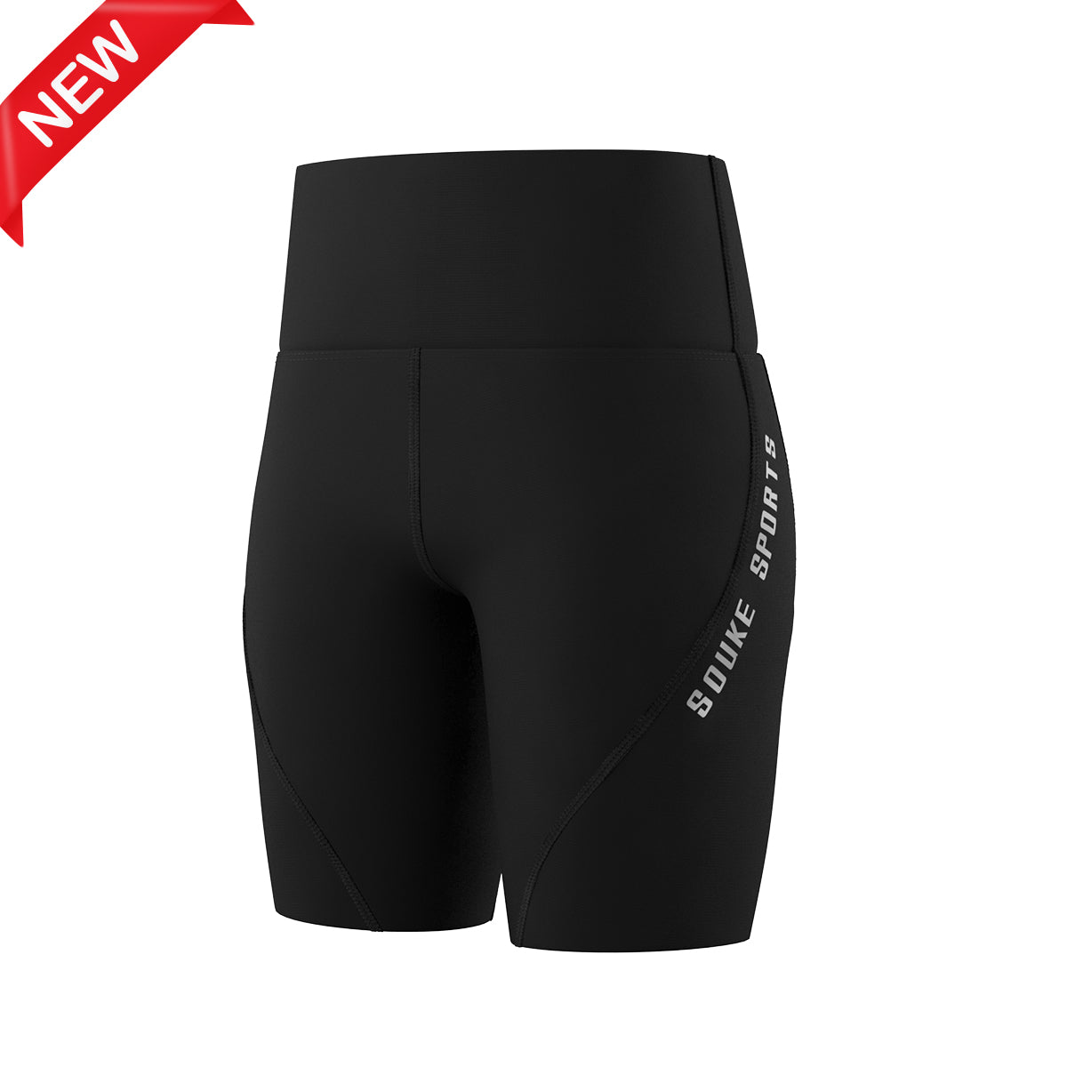 Souke Sports New Women's Classic Cycling Padded/Non padded Shorts PS0723--Black