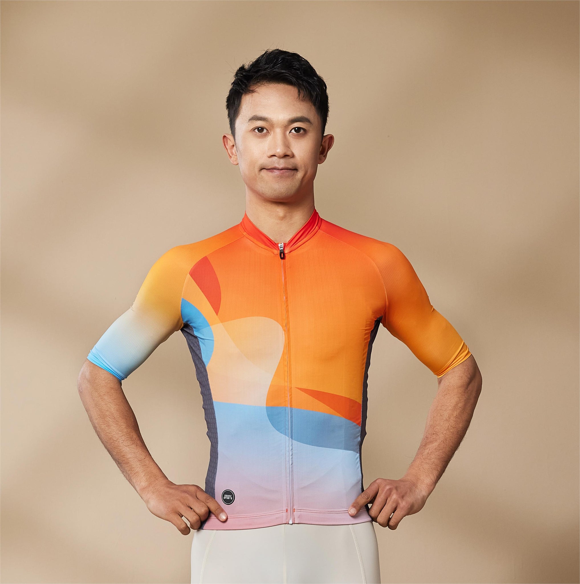 Soukesports, Minimalism, Unisex Cycling,Short Sleeve Jersey ,CS1183,Orange