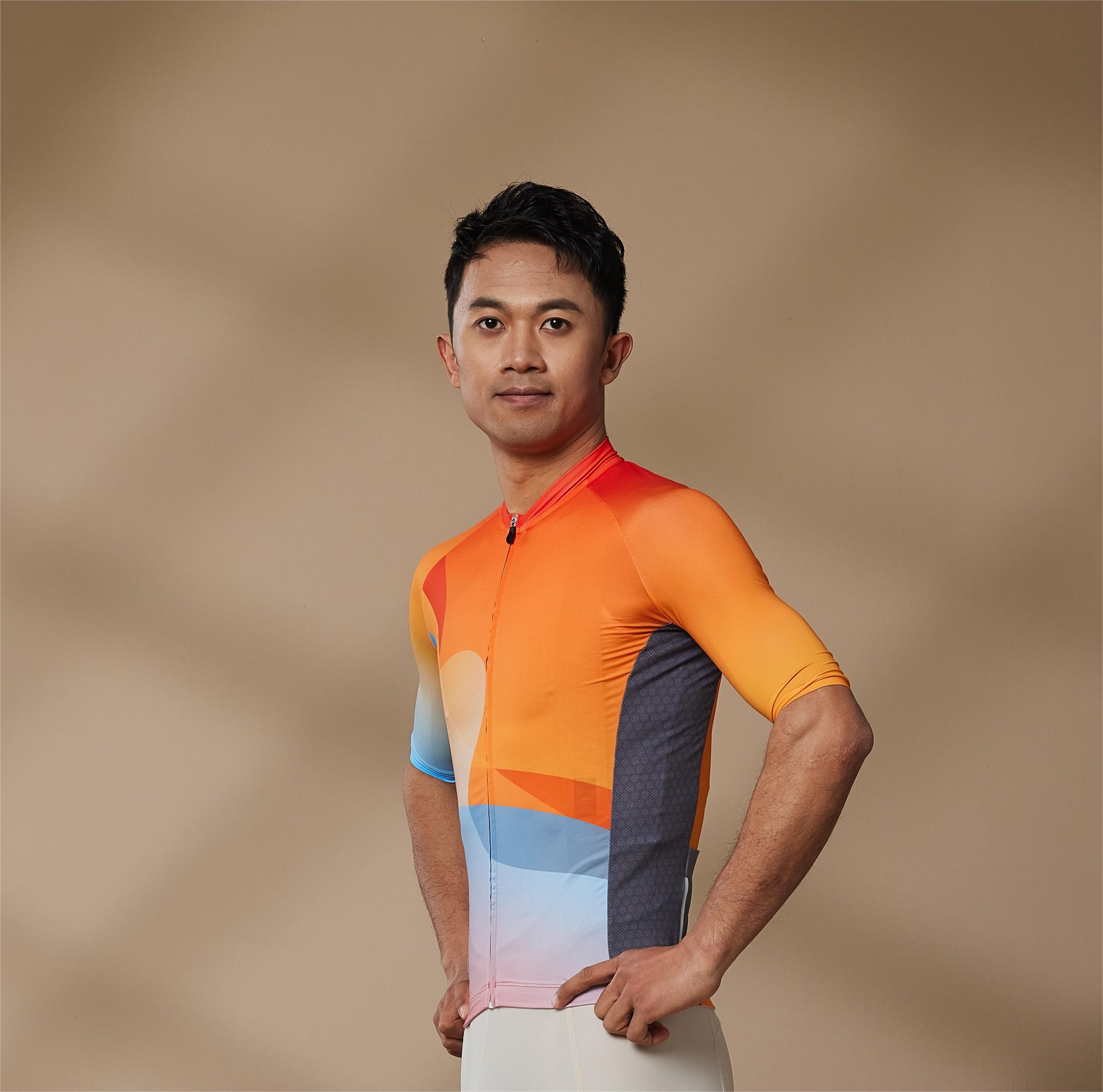 Soukesports, Minimalism, Unisex Cycling,Short Sleeve Jersey ,CS1183,Orange