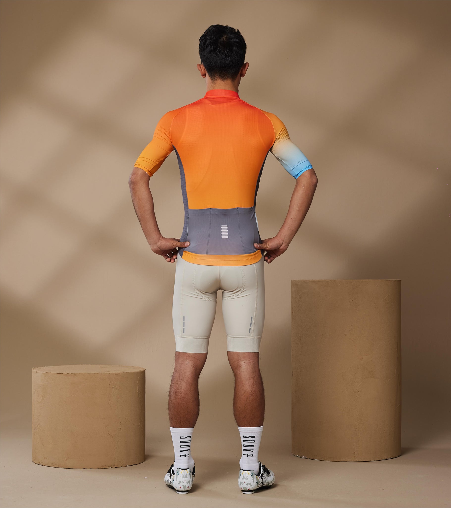 Soukesports, Minimalism, Unisex Cycling,Short Sleeve Jersey ,CS1183,Orange