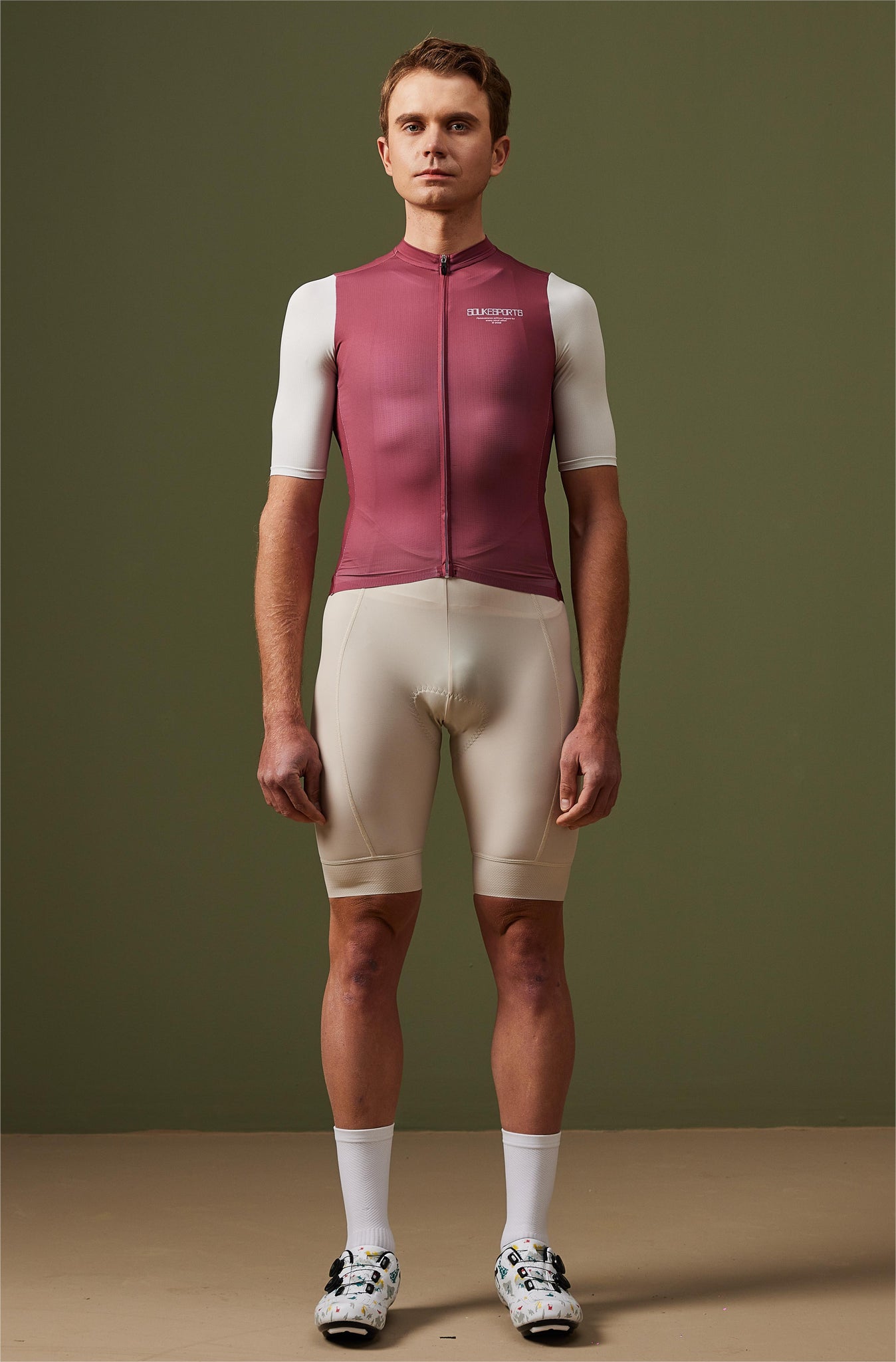 Soukesports, Minimalism, Unisex Cycling,Short Sleeve Jersey ,CS1120,Brown