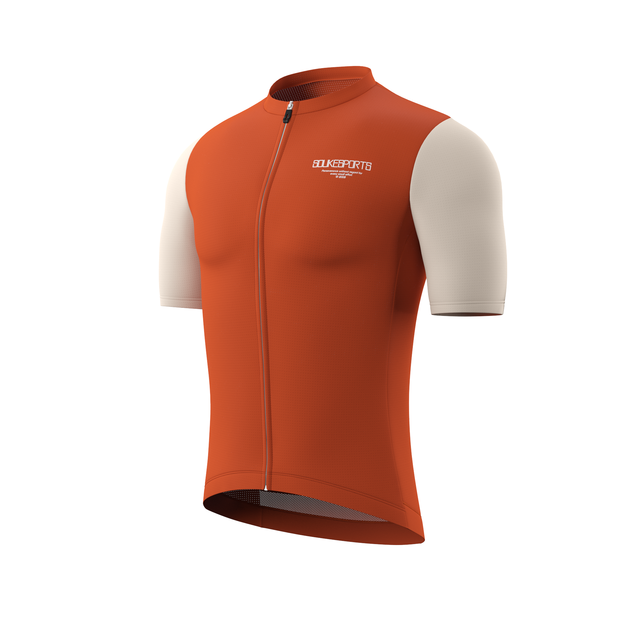 Soukesports, Minimalism, Unisex Cycling,Short Sleeve Jersey ,CS1120,ORANGE