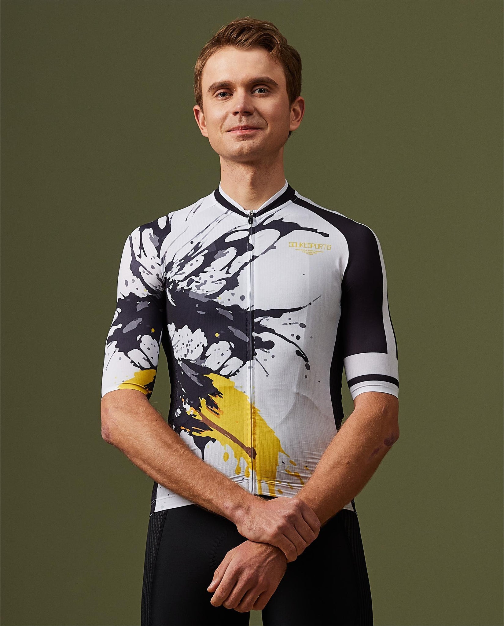 Soukesports, Minimalism, Unisex Cycling,Short Sleeve Jersey ,CS1184,black, white
