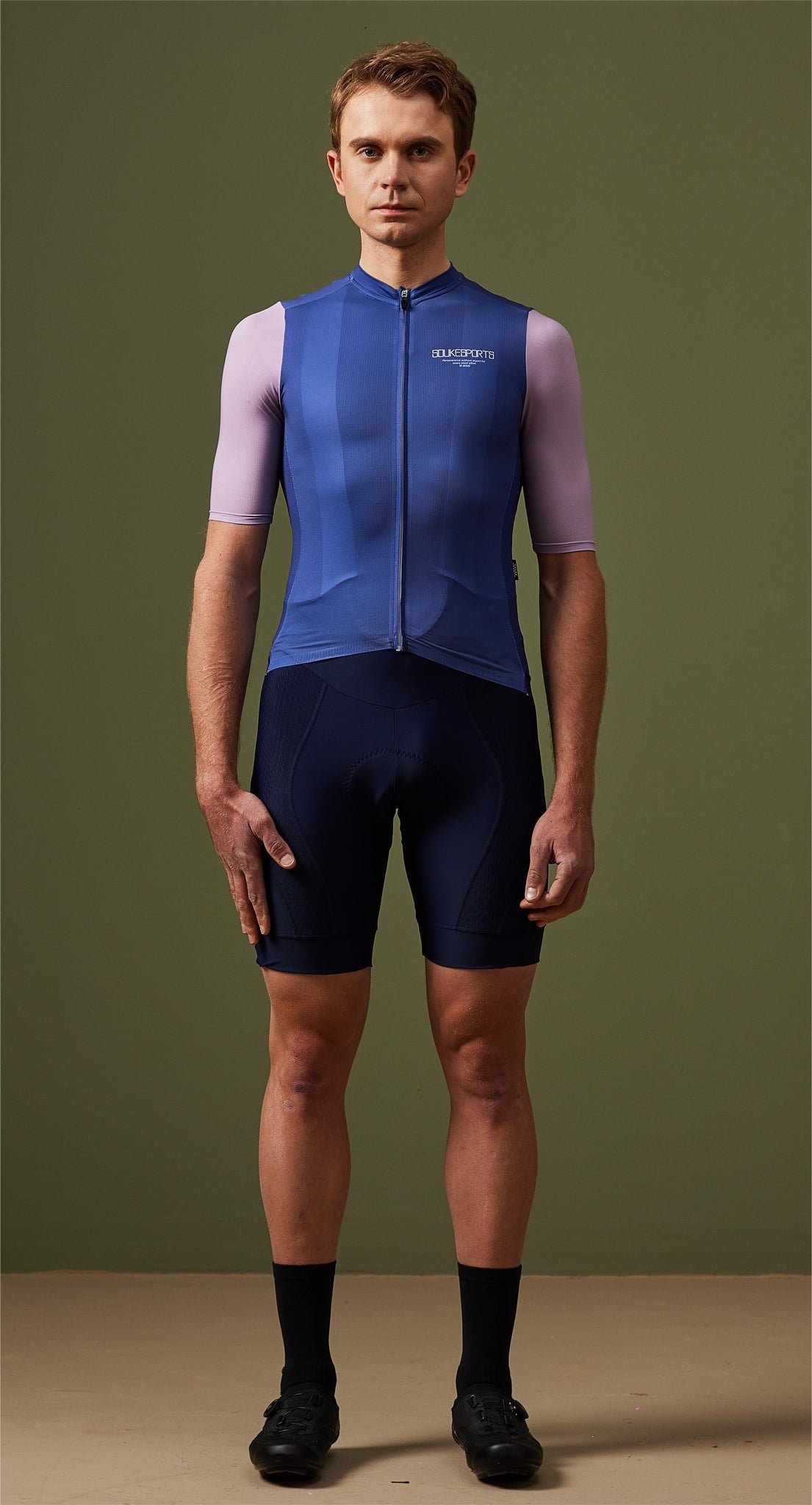 Soukesports, Minimalism, Unisex Cycling,Short Sleeve Jersey ,CS1120,Navy