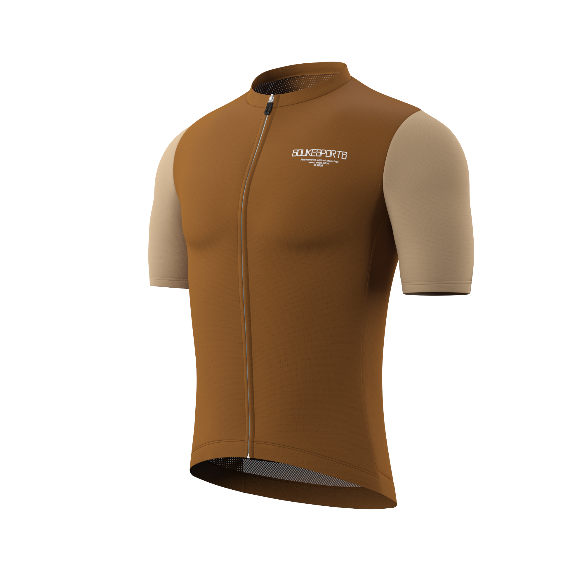 Soukesports, Minimalism, Unisex Cycling,Short Sleeve Jersey ,CS1120,Brown