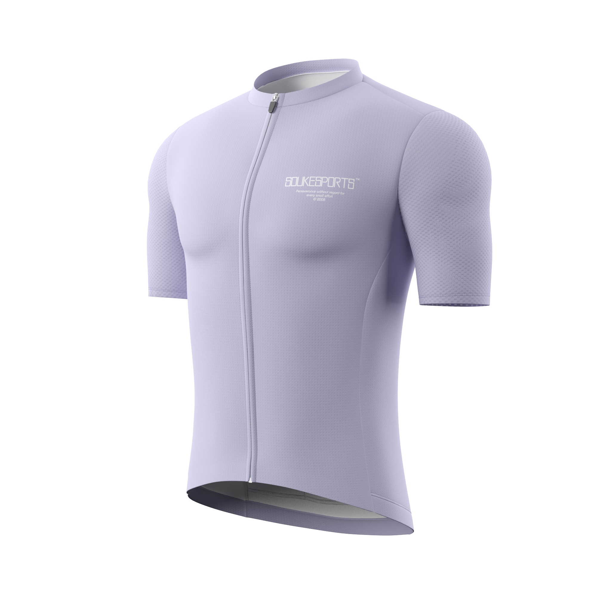Souke Sports Minimalism Pure Color Unisex Cycling Jersey CS1168---light Lavender