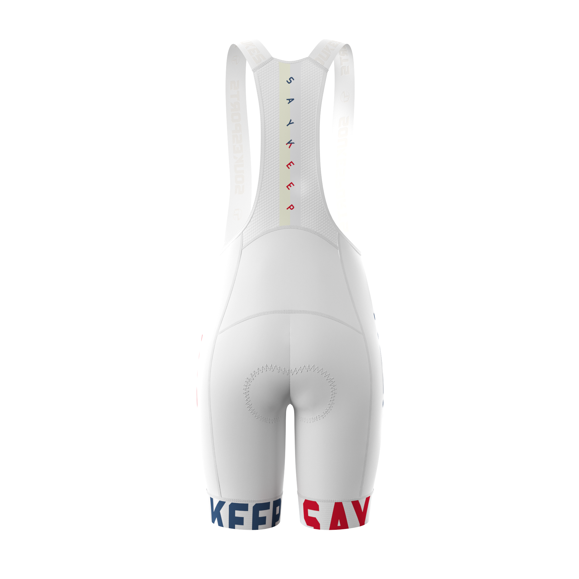 Women's Team Training Bib Shorts BS1513-White