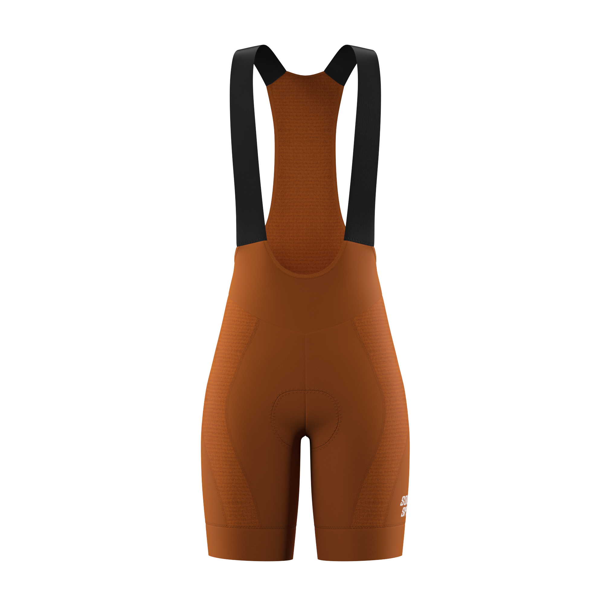 Unisex Padded Cycling Bib Shorts BS1606 -Dark Mustard