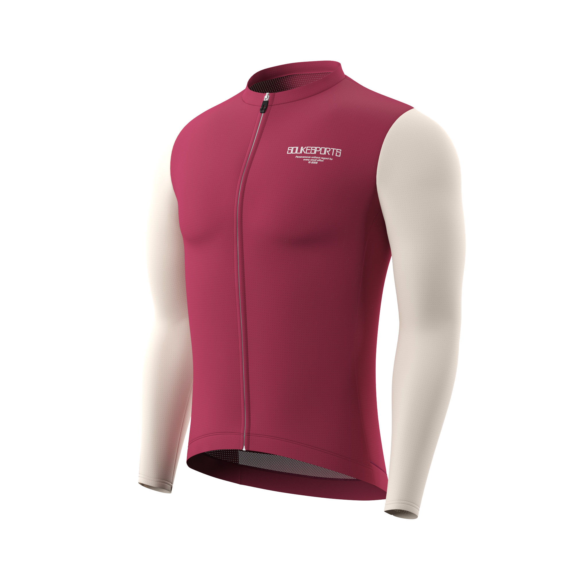 Souke Sports, CL1217, Men's Cycling Long Jersey, Men, Autumn or Winter, Quick Dry, Unisex, Men's Tops.