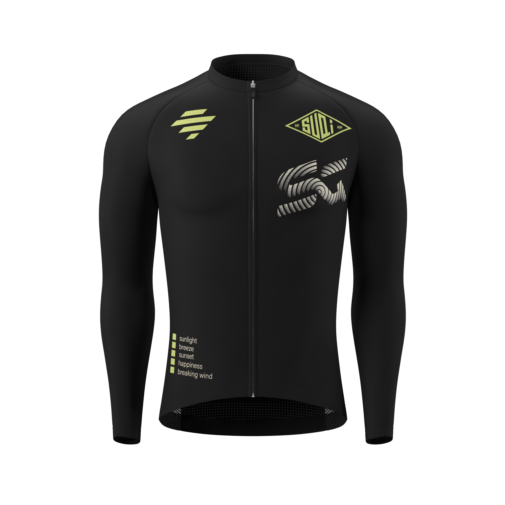 Jersey in bicicletta a maniche lunghe a maniche lunghe da uomo souke maschile, estremo comfort-cl1202-blu