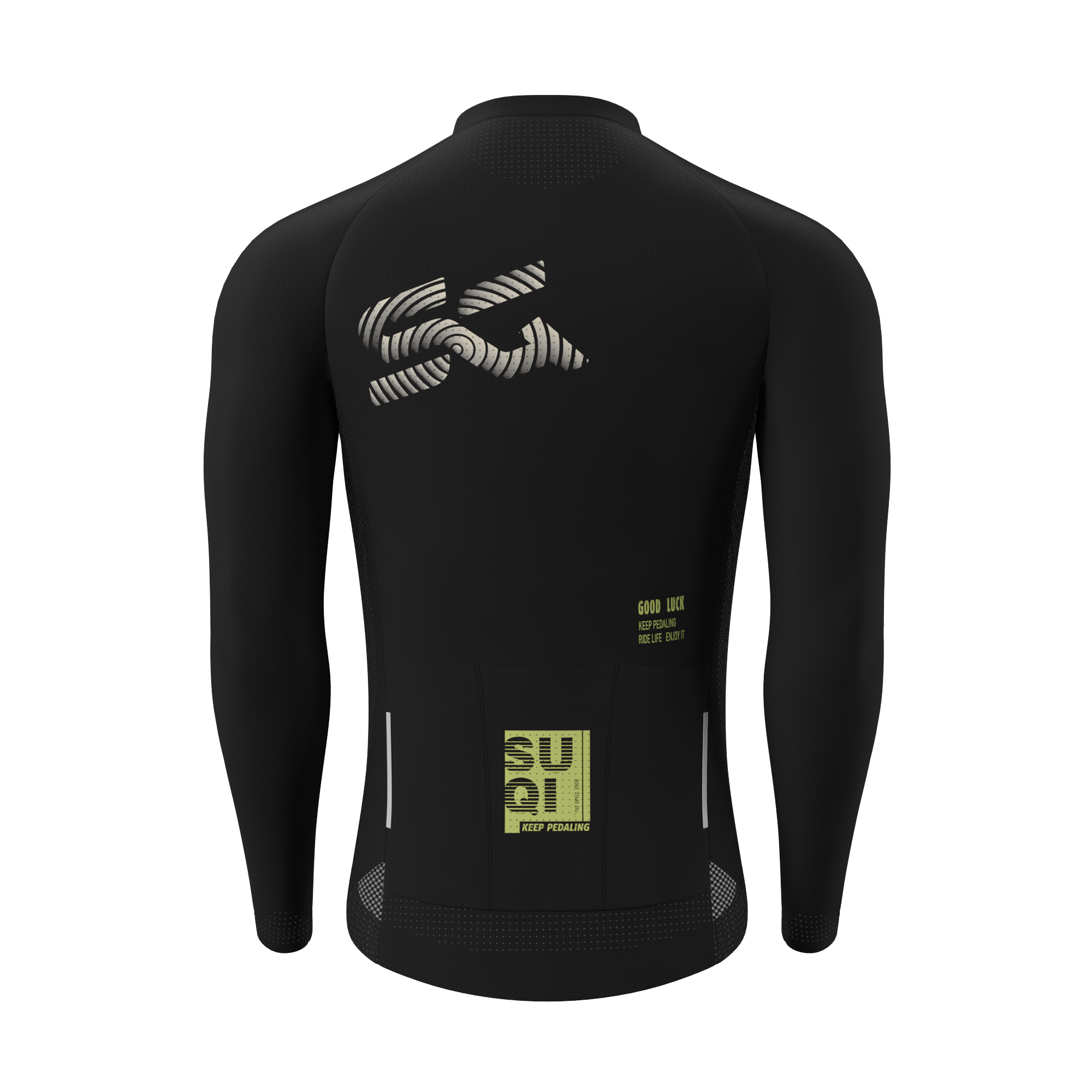 Jersey in bicicletta a maniche lunghe a maniche lunghe da uomo souke maschile, estremo comfort-cl1202-blu