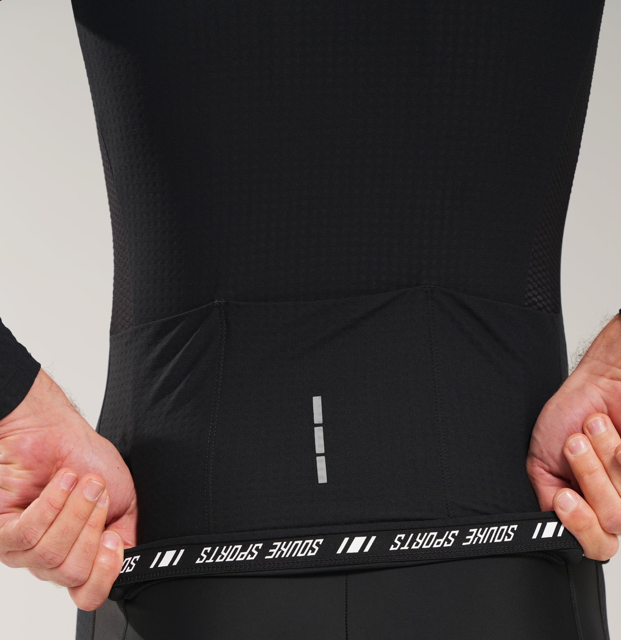 New Checkered Long-Sleeve Cycling Jersey CL1228-Black