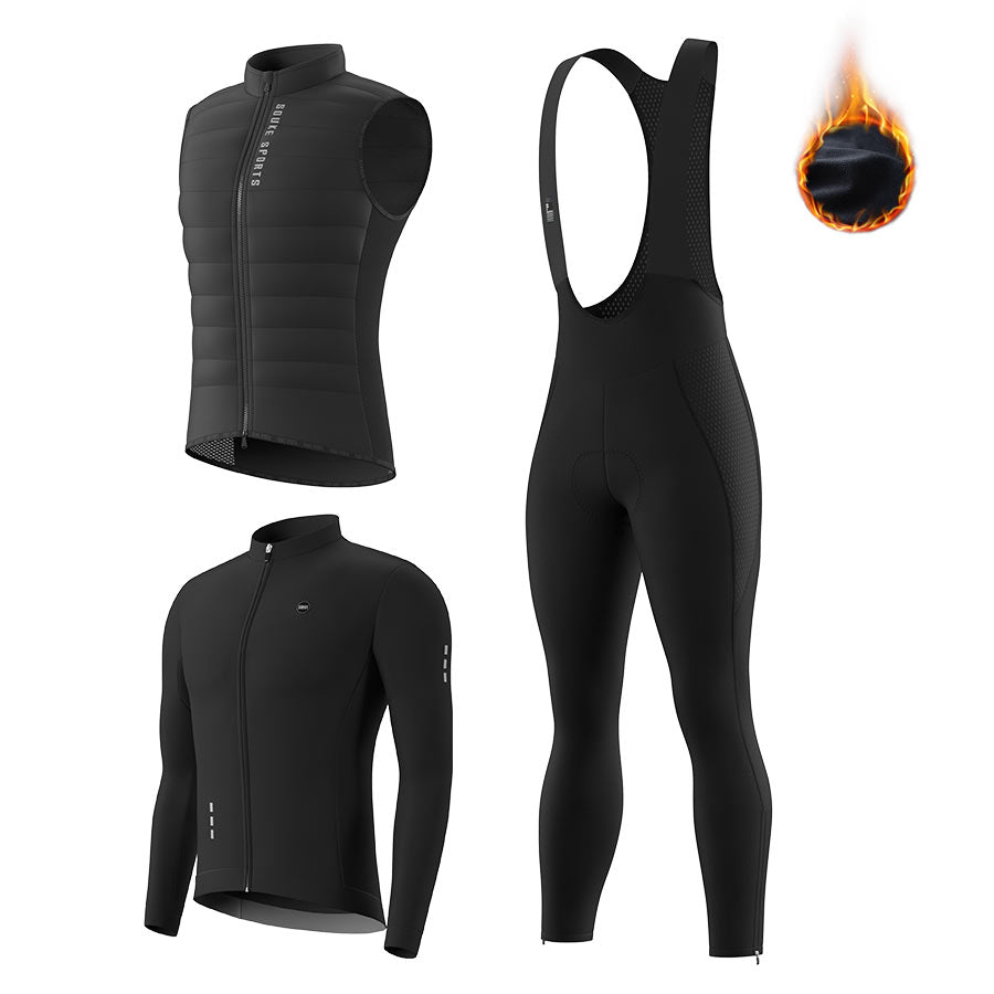 cycling bib tights, thermal bib tights, padding cycling tights, winter bib tights,long bib tights,down vest,winter vest,long sleeve jersey,winter jersey