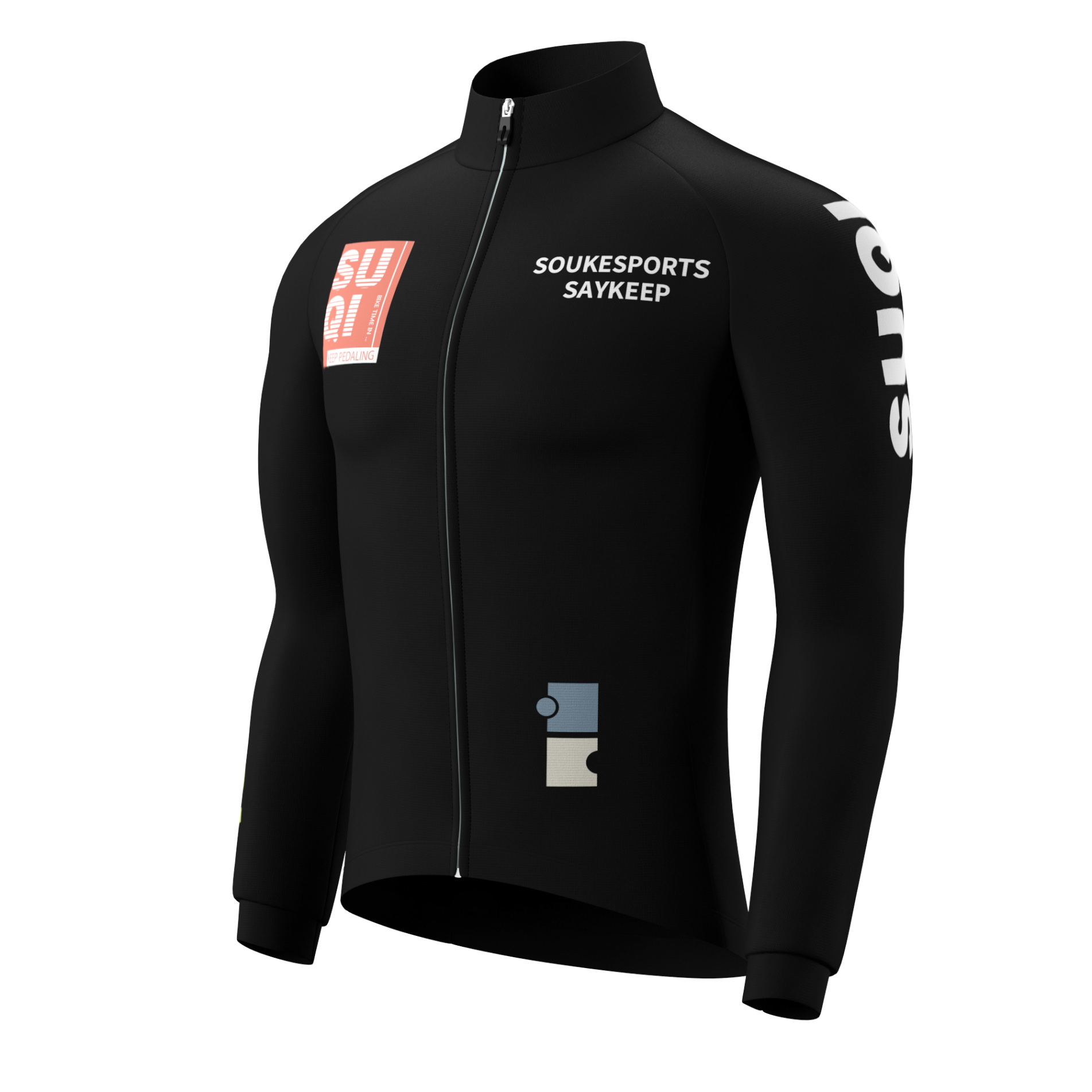 LS Fleeced Jersey + Fleeced Bib Tights Cycling Sets WJ1302+ BL3614