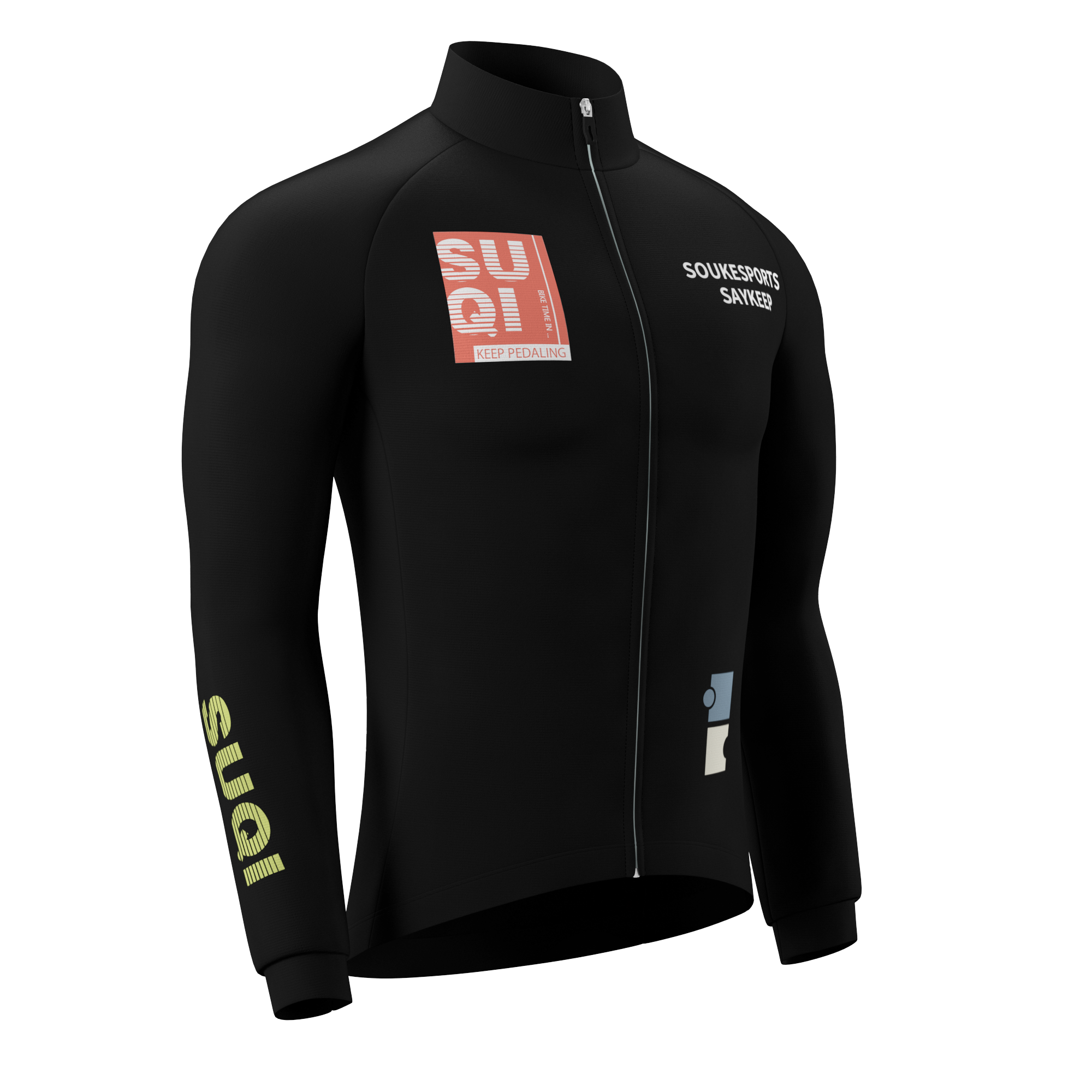 LS Fleeced Jersey + Fleeced Bib Tights Cycling Sets WJ1302+ BL3614
