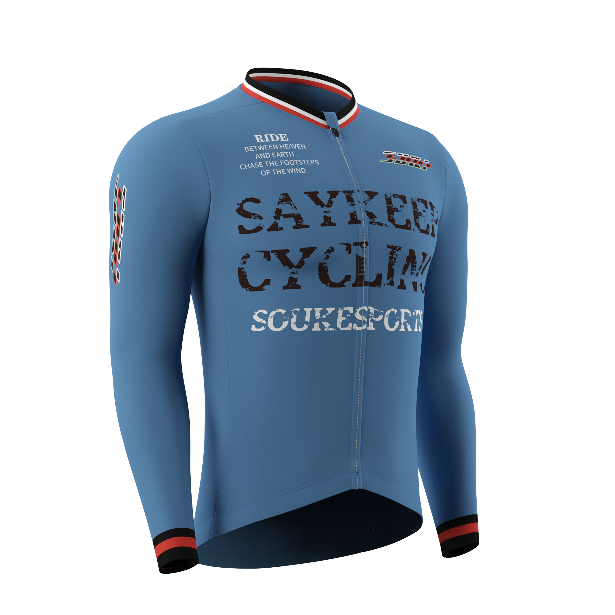 Souke Men's High Visible Quick Dry Cycling Jersey Pro with 3 Rear Pockets-CS1101-Purple