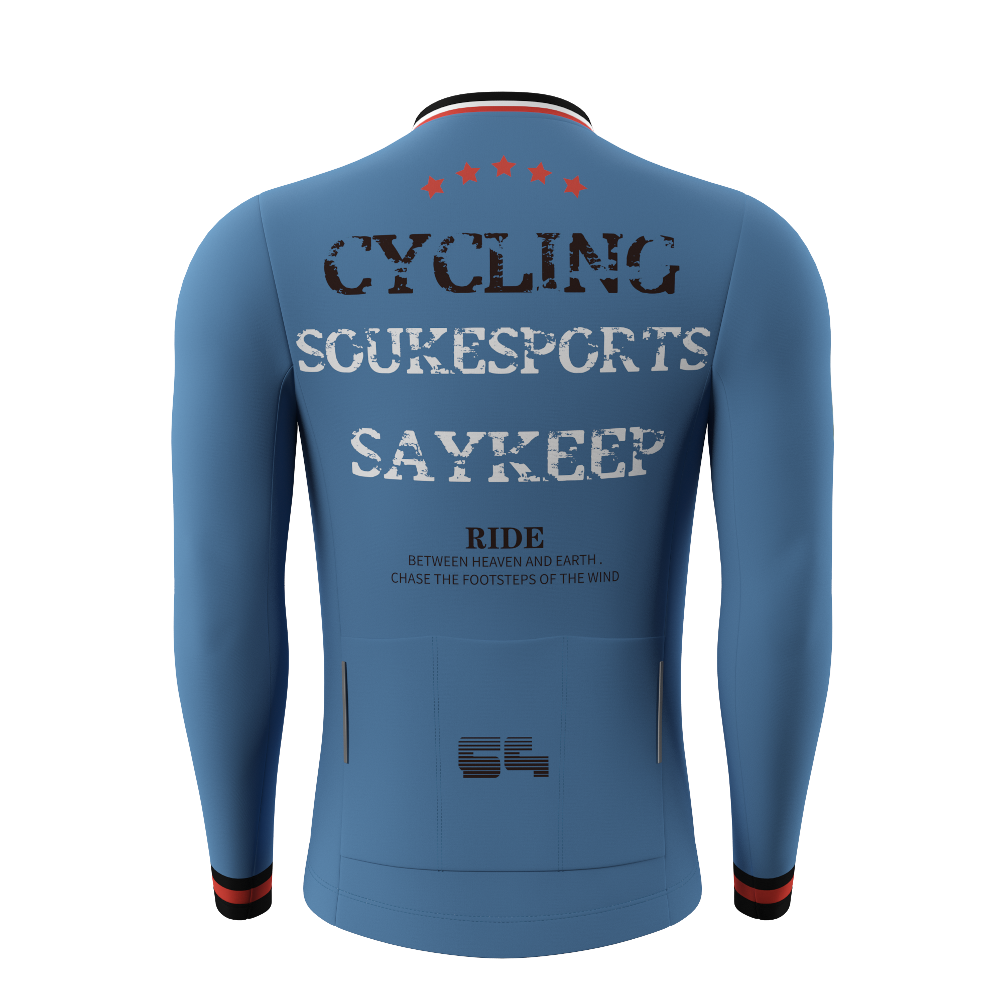 Souke Men's High Visible Quick Dry Cycling Jersey Pro with 3 Rear Pockets-CS1101-Purple