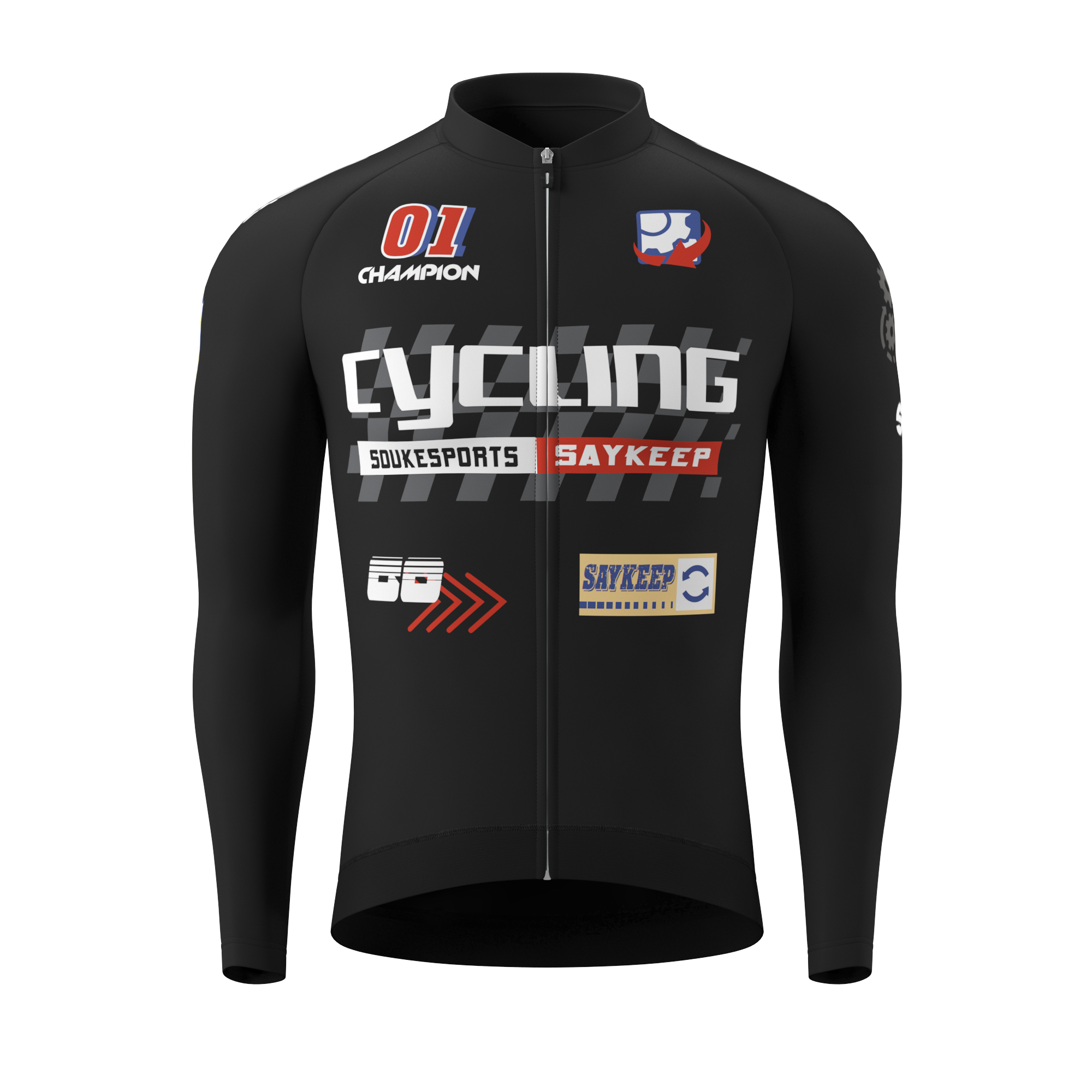 Men's Training Thermal Long Sleevs Winter Cycling Sets WJ1330+BL3618
