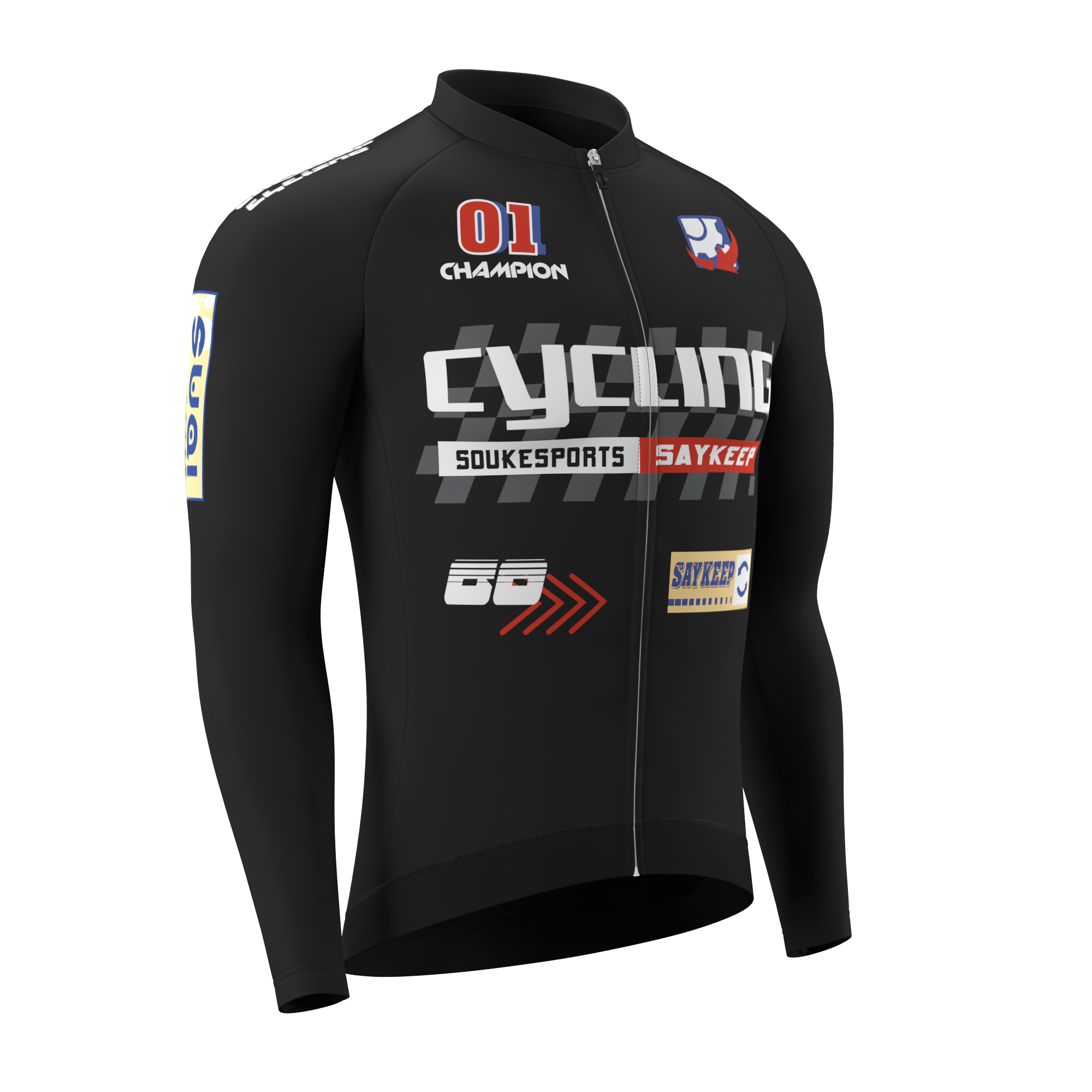 Men's Training Thermal Long Sleevs Winter Cycling Sets WJ1330+BL3618