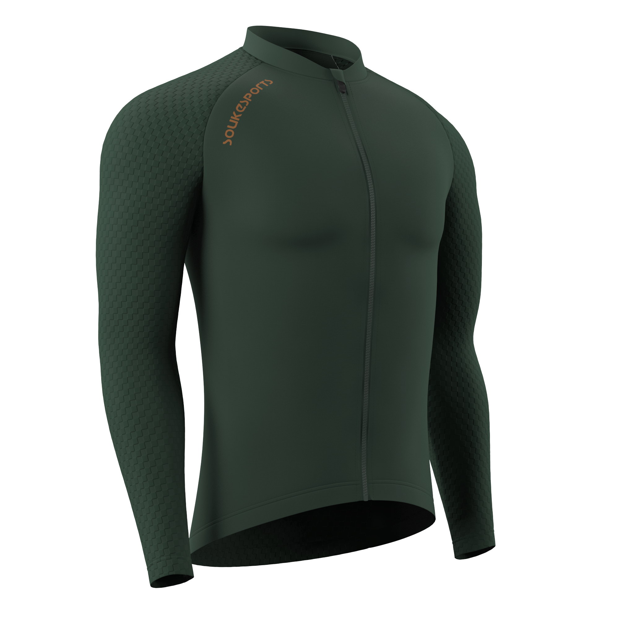 Men's Classic Long Sleeves Jersey CL1233-Olive Green