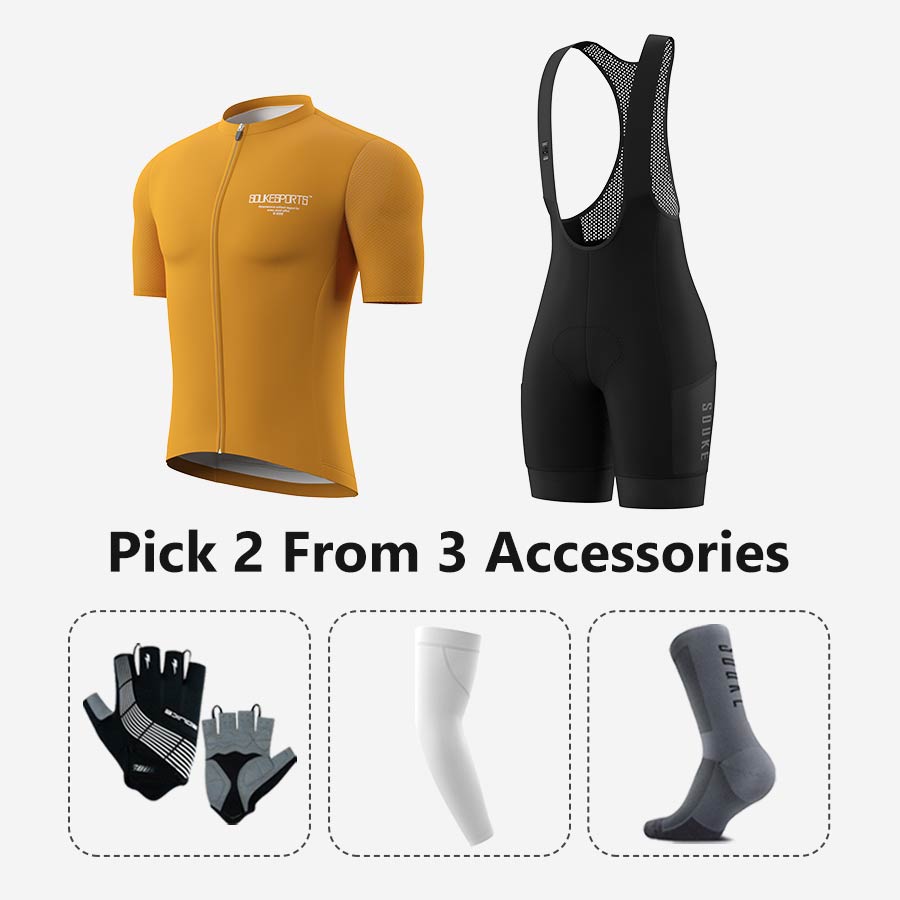 Jersey CS1168+ Bib Shorts BS1603 + Accessories - Souke Sports Cycling Set-Souke Sports 
