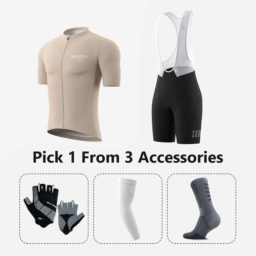 Jersey CS1168+ Bib Shorts BS1601 + Accessories - Souke Sports Cycling Set-Souke Sports 