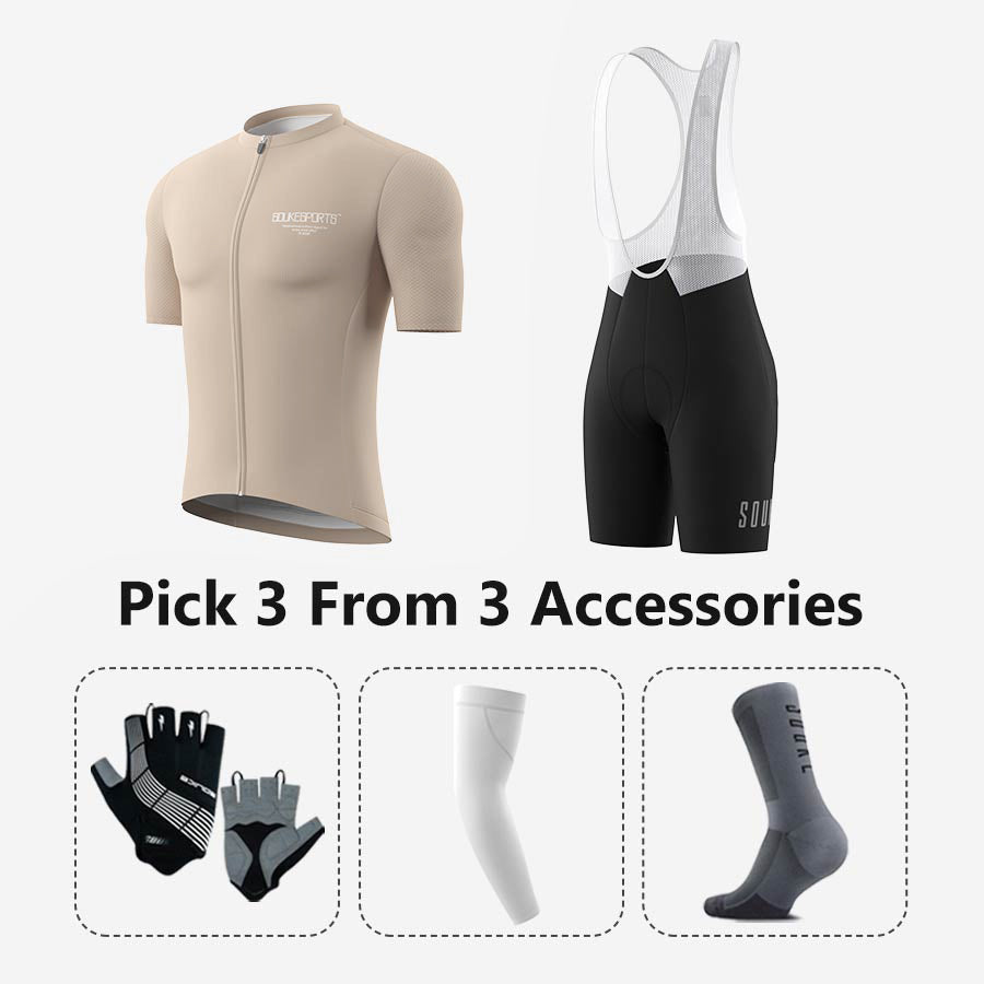 Jersey CS1168+ Bib Shorts BS1601 + Accessories - Souke Sports Cycling Set-Souke Sports 