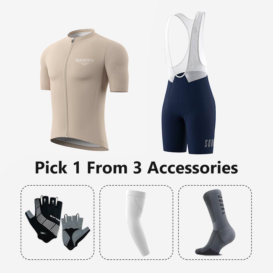 Jersey CS1168+ Bib Shorts BS1601 + Accessories - Souke Sports Cycling Set-Souke Sports 