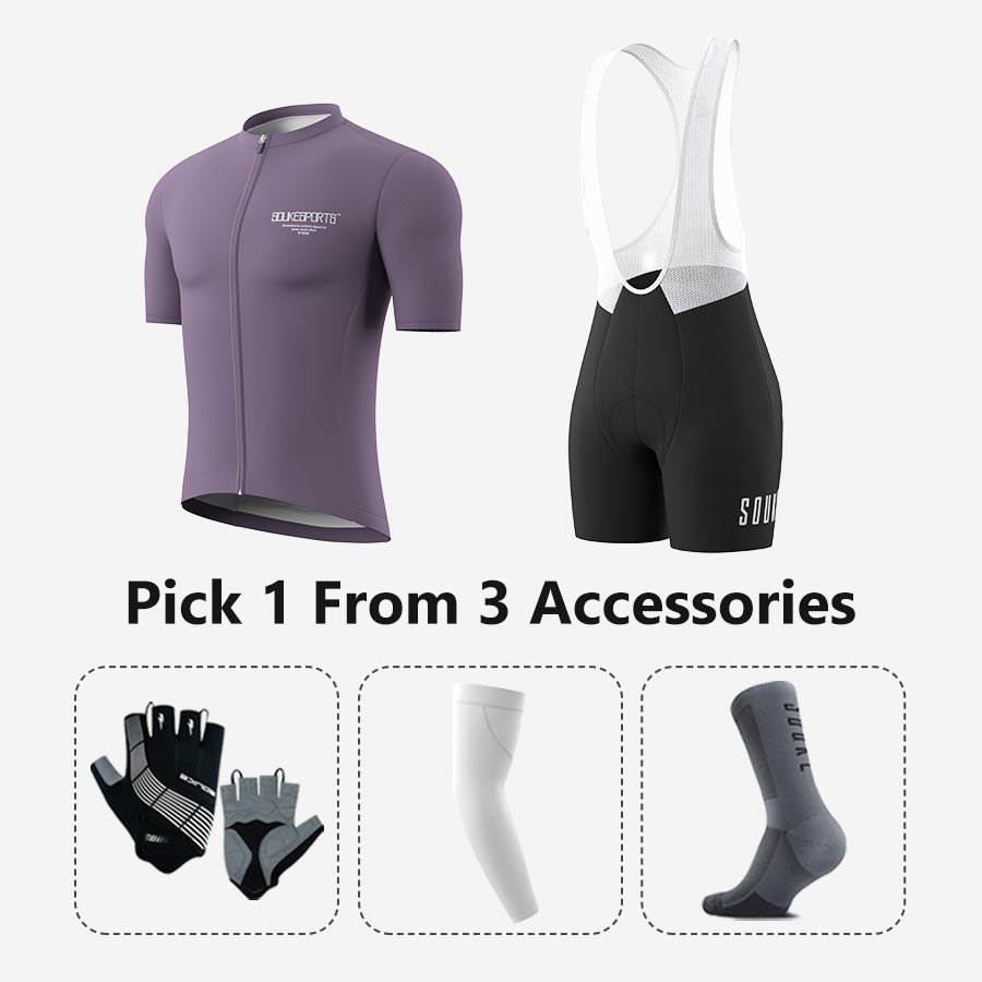 Jersey CS1168+ Bib Shorts BS1502 + Accessories - Souke Sports Cycling Set-Souke Sport 