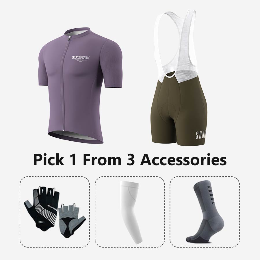 Jersey CS1168+ Bib Shorts BS1502 + Accessories - Souke Sports Cycling Set-Souke Sport 