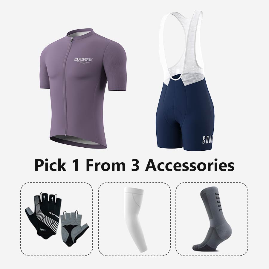 Jersey CS1168+ Bib Shorts BS1502 + Accessories - Souke Sports Cycling Set-Souke Sport 