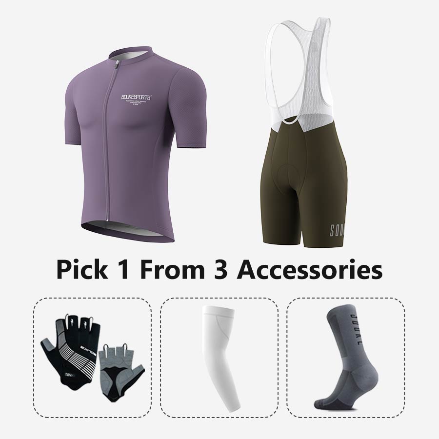 Jersey CS1168+ Bib Shorts BS1601 + Accessories - Souke Sports Cycling Set-Souke Sports 
