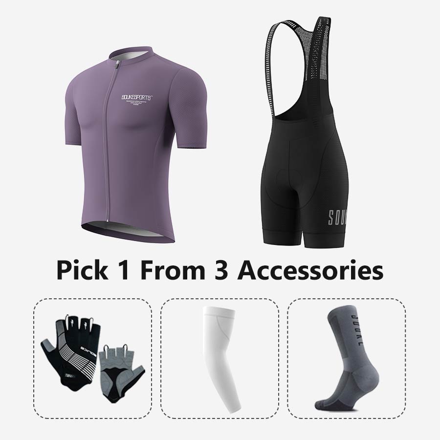 Jersey CS1168+ Bib Shorts BS1602 + Accessories - Souke Sports Cycling Set-Souke Sports 