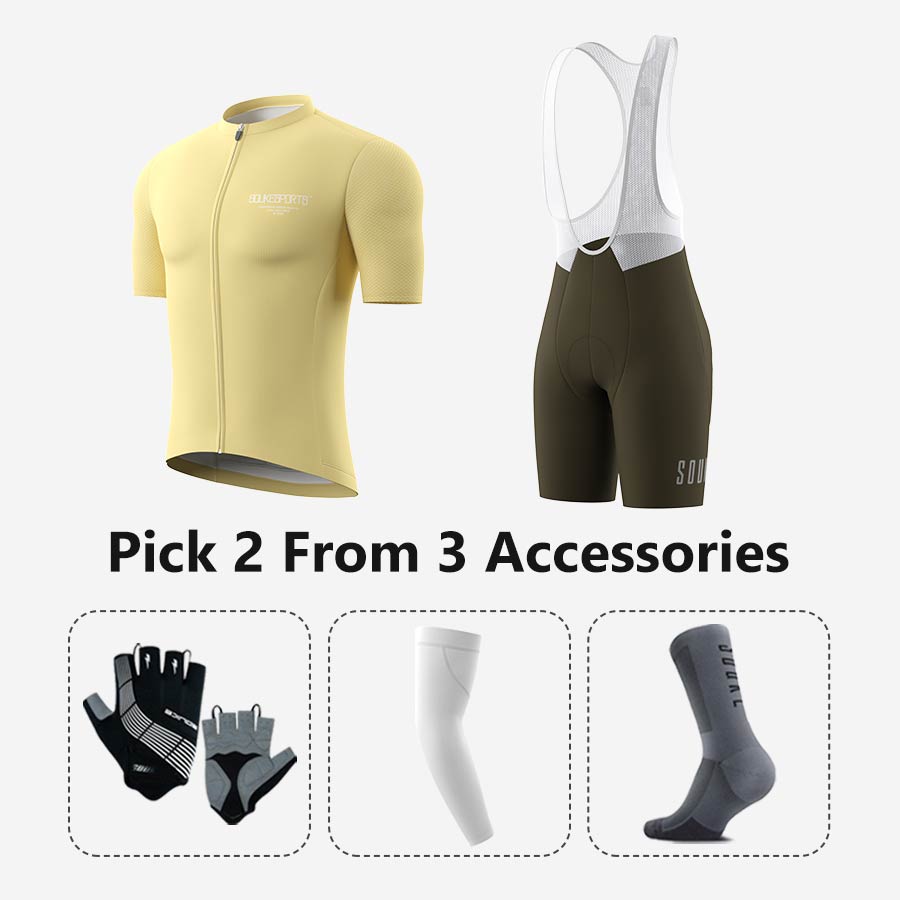Jersey CS1168+ Bib Shorts BS1601 + Accessories - Souke Sports Cycling Set-Souke Sports 