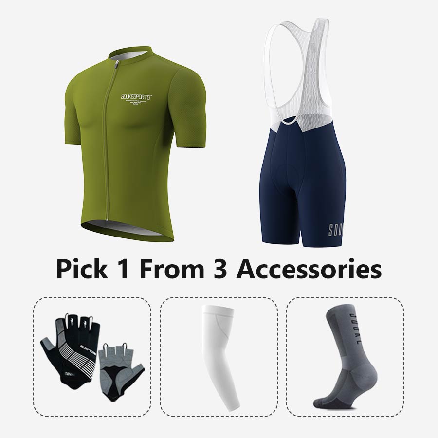 Jersey CS1168+ Bib Shorts BS1601 + Accessories - Souke Sports Cycling Set-Souke Sports 