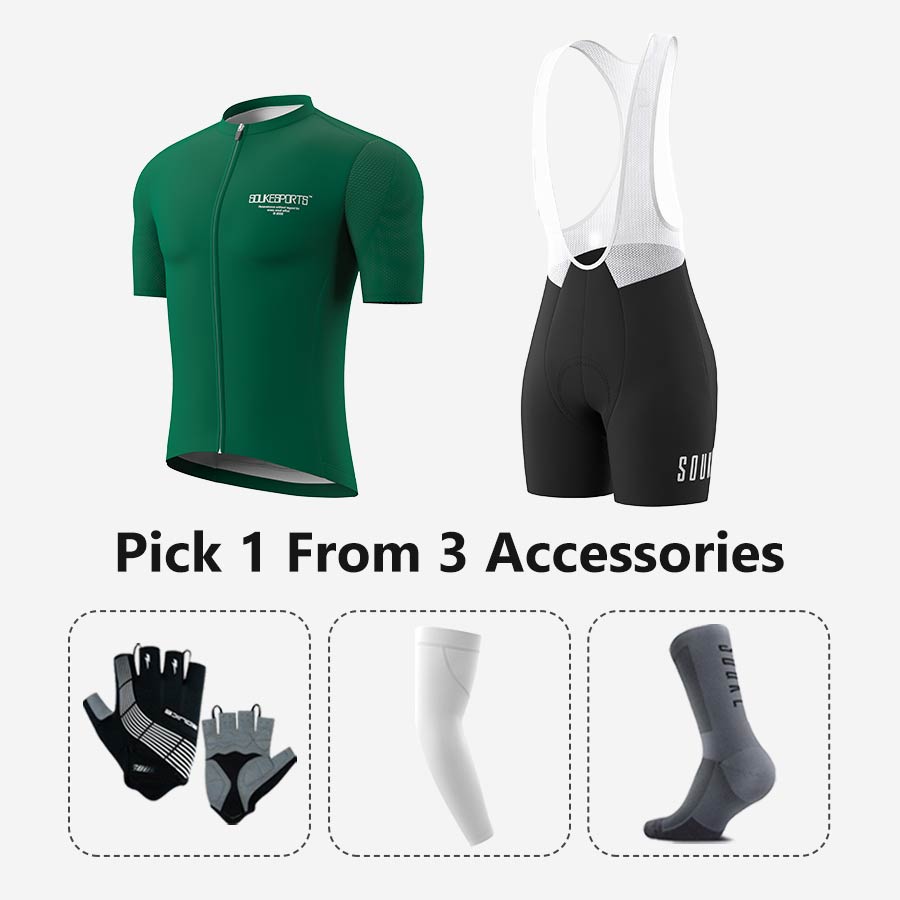 Jersey CS1168+ Bib Shorts BS1502 + Accessories - Souke Sports Cycling Set-Souke Sport 