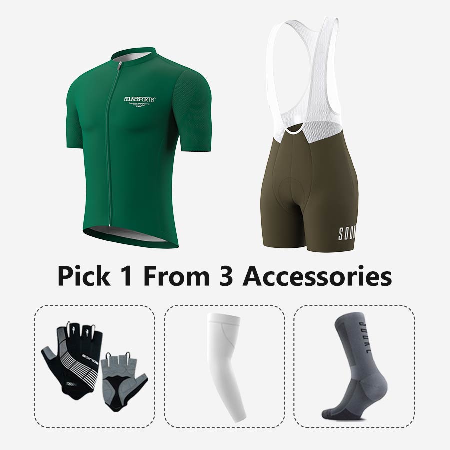Jersey CS1168+ Bib Shorts BS1502 + Accessories - Souke Sports Cycling Set-Souke Sport 