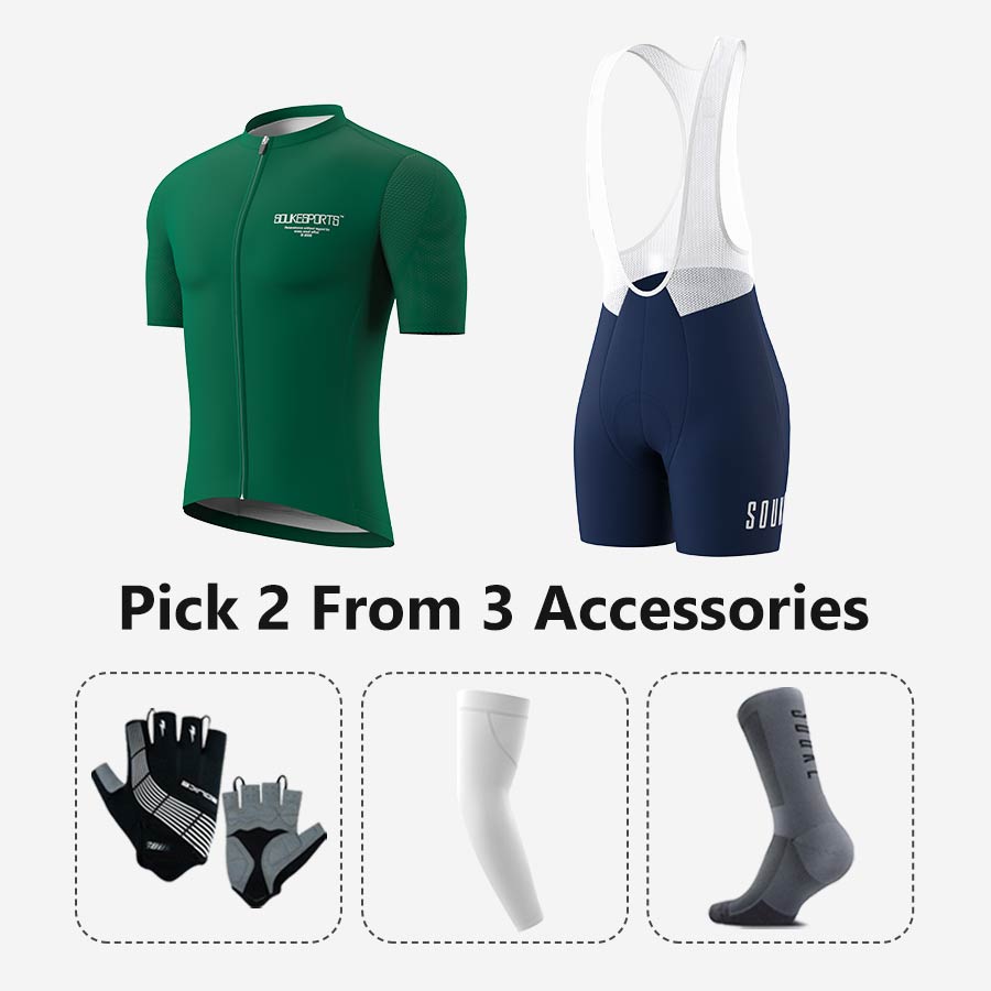 Jersey CS1168+ Bib Shorts BS1502 + Accessories - Souke Sports Cycling Set-Souke Sport 