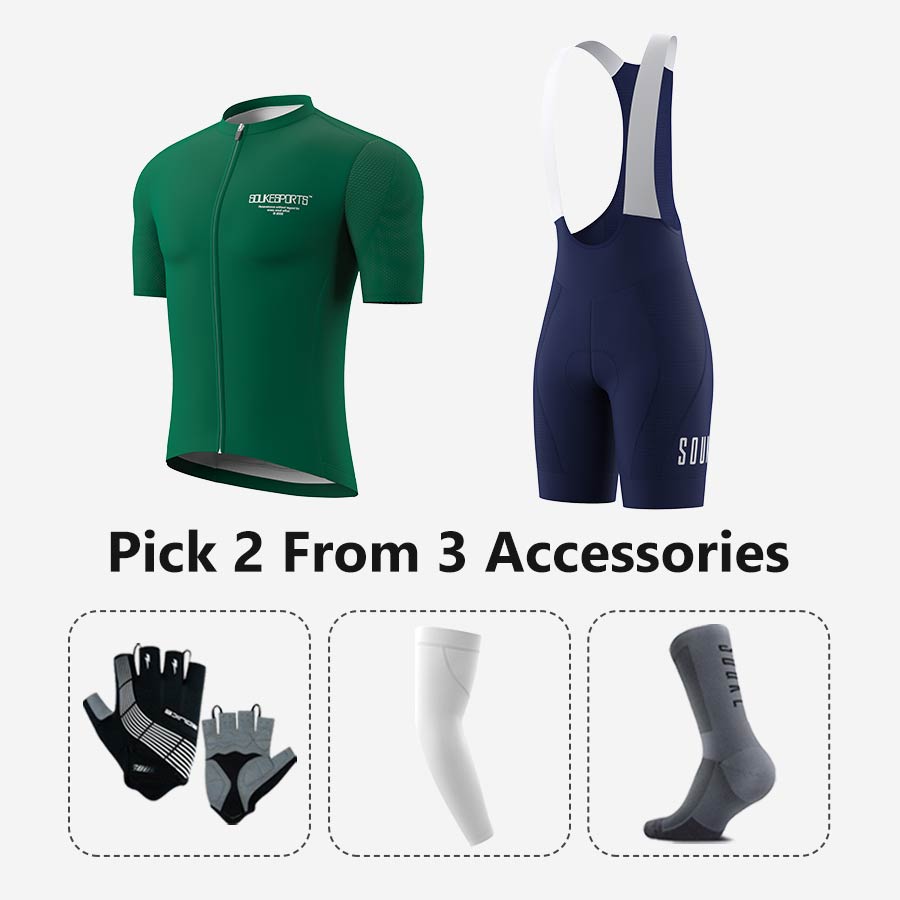 Jersey CS1168+ Bib Shorts BS1606 + Accessories - Souke Sports Cycling Set-Souke Sports 