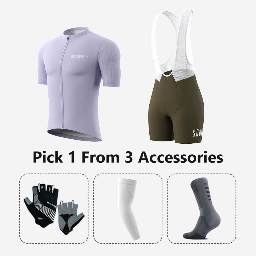 Jersey CS1168+ Bib Shorts BS1502 + Accessories - Souke Sports Cycling Set-Souke Sport 