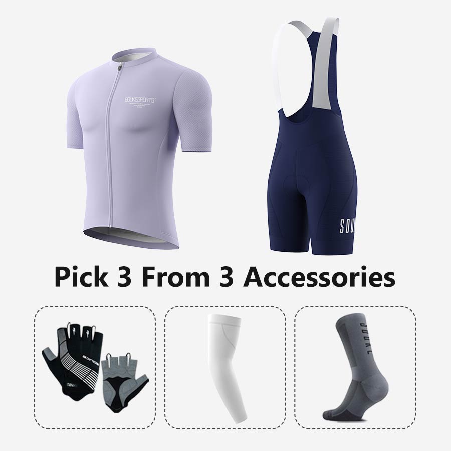 Jersey CS1168+ Bib Shorts BS1606 + Accessories - Souke Sports Cycling Set-Souke Sports 